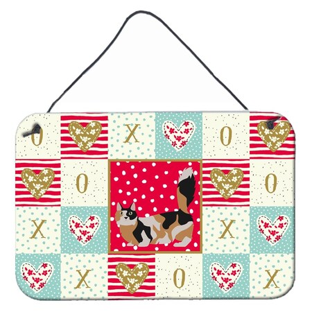 Carolines Treasures 8 x 12 in. Munchkin No.3 Cat Love Wall or Door Hanging Prints CK5652DS812